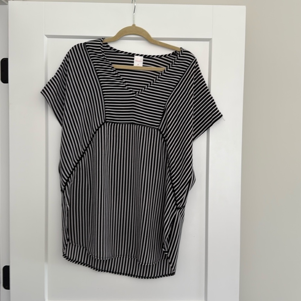 Target Xhilaration Black and White Strip Swimsuit Cover up​​​​